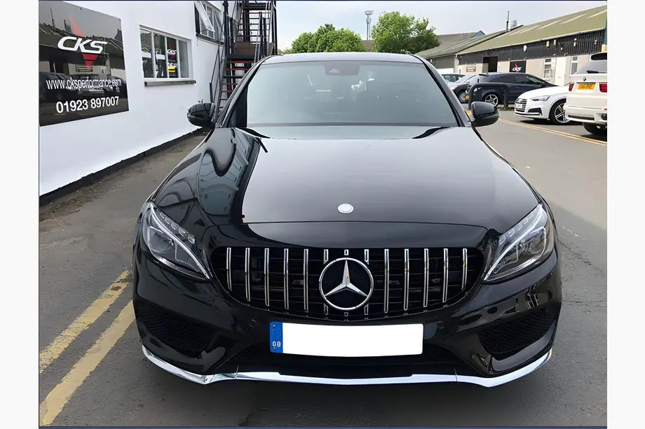 Mercedes C-class W205 2014-2021 Grila Fata Panamericana GT (pentru Avantgarde/AMG-Line/C43 AMG) Foto 6