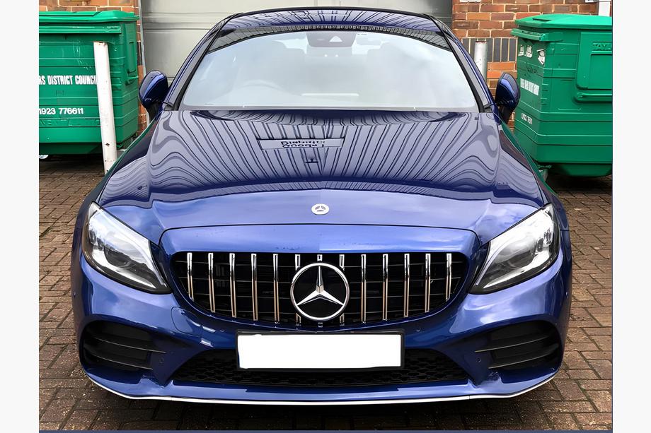 Mercedes C-class W205 2014-2021 Grila Fata Panamericana GT (pentru Avantgarde/AMG-Line/C43 AMG) 2014-2018, fara camera Foto 2
