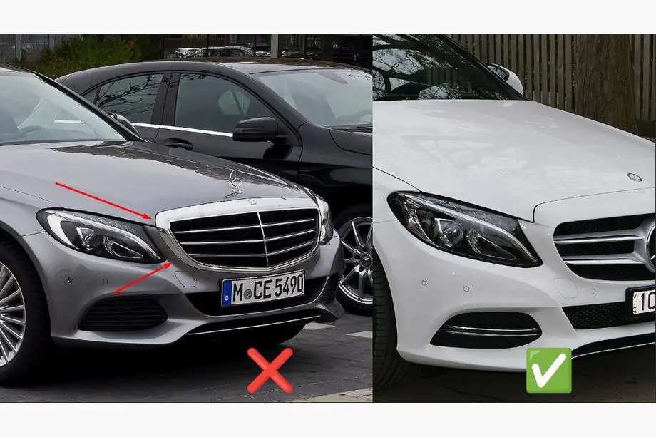 Mercedes C-class W205 2014-2021 Grila Fata Panamericana GT (pentru Avantgarde/AMG-Line/C43 AMG) Foto 4
