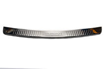 Hyundai H300, H1, Starex 2008-2020 Protectie bara spate cu margine Carmos (inox) foto 2