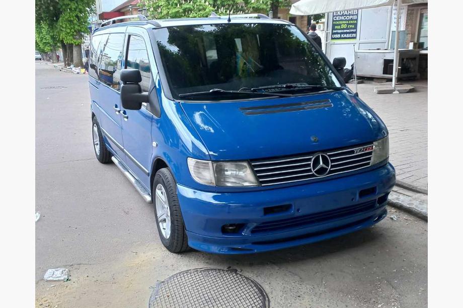 Mercedes Vito W638 1996-2003 Prelungire inferioara bara Brabos Style (grund pentru vopsire) Image