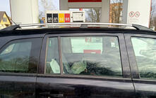 Opel Zafira B 2005–2011 Bare longitudinale aluminiu (Caravan, crom) foto 6