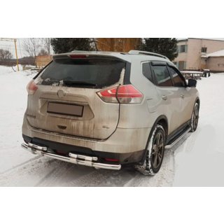 Bara de protectie spate NSXT.13.6.B1-08 (inox) Nissan X-trail T32/Rogue 2014-2021 foto 2