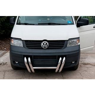 Bullbar ST006-03 Grila (Inox) Volkswagen T5 Transporter 2003-2010 foto 2