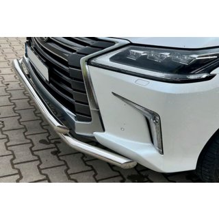Protectie Fata ST014 (2015+, Inox) Lexus LX570/450d 2008-2022 foto 3