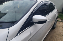 Ford Focus III 2011-2017 Deflectoare geamuri cu ornament cromat Niken (SD/HB, 4 buc) foto 3