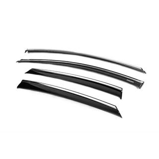 Deflectoare geamuri cu ornament cromat Niken (SD/HB, 4 buc) Ford Focus III 2011-2017 foto 2