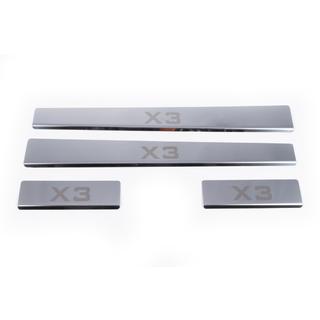 Praguri Carmos (4 buc, inox) BMW X3 E83 2003-2010 foto 2