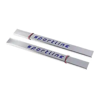 Praguri LED scurte (2 buc, inox) foto 1