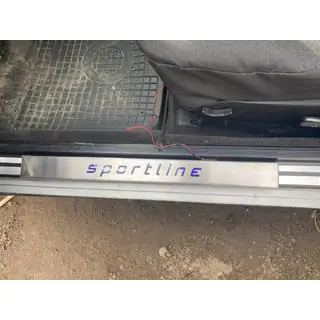 Praguri LED scurte (2 buc, inox) foto 2