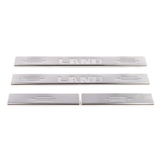 Protectii prag Carmos (4 buc, inox) Toyota Land Cruiser 100 1998-2007 foto 2