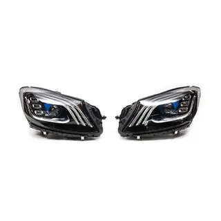 Faruri Fata Facelift cu Module de Comanda (OEM) Mercedes S-class W222 2013-2022 foto 3