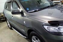 Hyundai Santa Fe 2 2006-2012 Praguri Laterale Fullmond (2 buc, aluminiu) foto 3