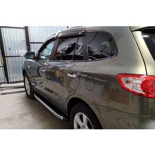Praguri Laterale Fullmond (2 buc, aluminiu) Hyundai Santa Fe 2 2006-2012 foto 2
