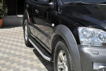 Kia Sorento I BL 2002-2009 Praguri laterale Fullmond (2 buc, aluminiu) foto 1