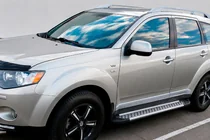 Mitsubishi Outlander 2006-2012 Praguri Laterale Allmond Grey (2 buc, Aluminiu) foto 1