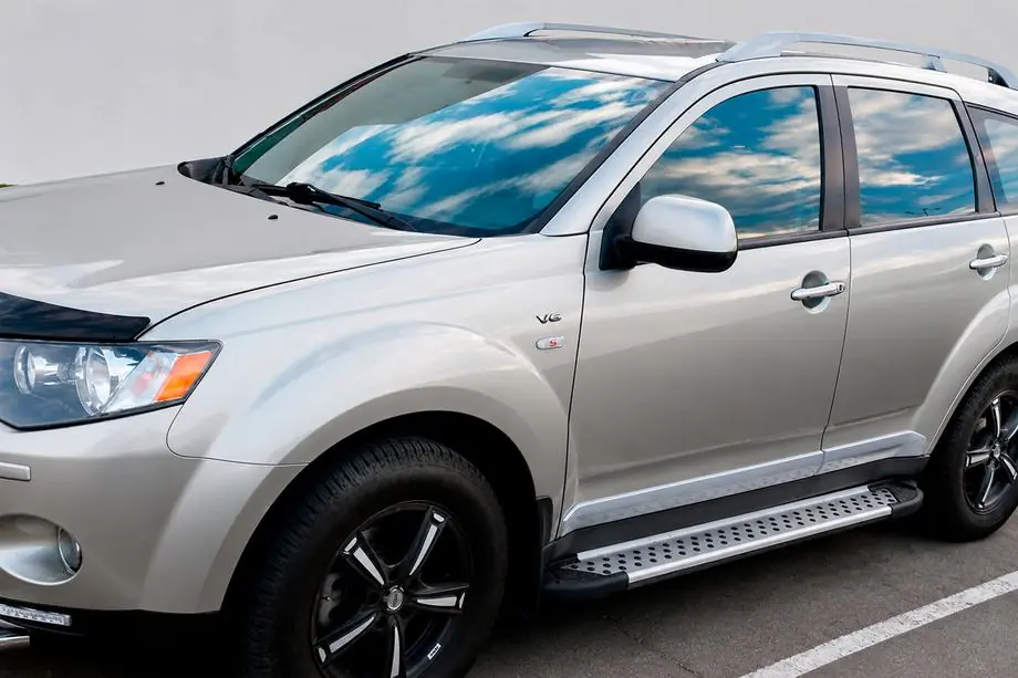 Mitsubishi Outlander 2006-2012 Praguri Laterale Allmond Grey (2 buc, Aluminiu) Image