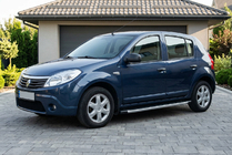 Dacia Sandero 2007-2013 Praguri Laterale Fullmond (2 buc, Aluminiu) foto 1