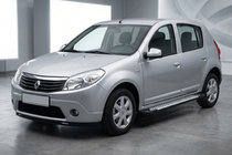 Dacia Sandero 2007-2013 Praguri Laterale Tip X5 (2 buc, Aluminiu) foto 1