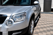 Skoda Yeti 2009-2017 Praguri Laterale Allmond Grey (2 buc, Aluminiu) foto 1