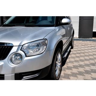 Praguri Laterale Allmond Grey (2 buc, Aluminiu) Skoda Yeti 2009-2017 foto 1