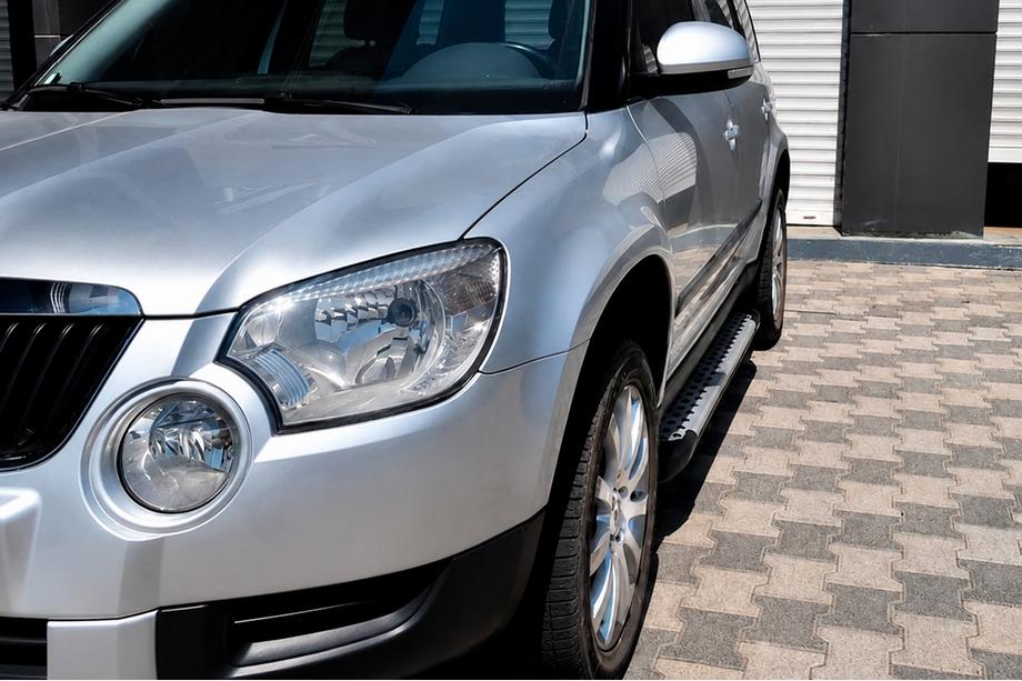 Skoda Yeti 2009-2017 Praguri Laterale Allmond Grey (2 buc, Aluminiu) Image