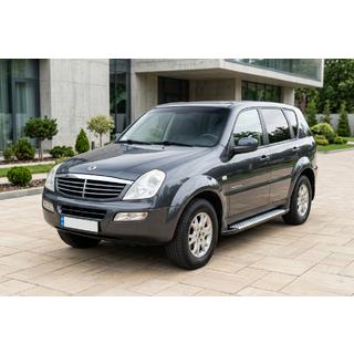 Praguri Laterale Allmond Grey (2 buc, Aluminiu) SsangYong Rexton I 2001-2017 foto 1