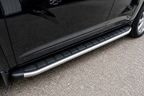 Volkswagen Amarok 2010-2022 Praguri laterale Fullmond Grey (2 buc, aluminiu) foto 3