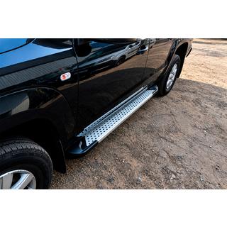 Praguri Laterale Allmond Grey (2 buc, Aluminiu) Volkswagen Amarok 2010-2022 foto 1