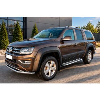 Praguri Laterale Allmond Grey (2 buc, Aluminiu) Volkswagen Amarok 2010-2022 foto 2