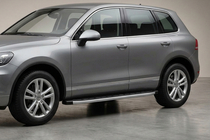 Volkswagen Touareg 2002–2010 Praguri laterale Fullmond (2 buc, aluminiu) foto 2
