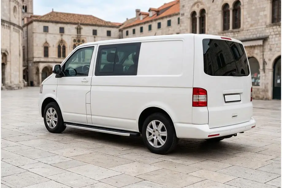 Volkswagen T5 Multivan 2003–2010 Praguri laterale Fullmond (2 buc, aluminiu) Ampatament Scurt Image