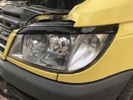 Mercedes Sprinter W901/902/903/904/905 1995–2006 Pleoape pentru faruri (negru, ABS, 2000-2006) Negru Mat foto 3