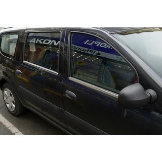 Ornamente Exterioare Geamuri Inox (4 buc) Dacia Logan MCV 2004-2014 foto 1