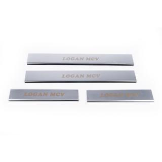 Praguri Carmos V1 (4 buc, inox) Renault Logan MCV 2013-2022 foto 4