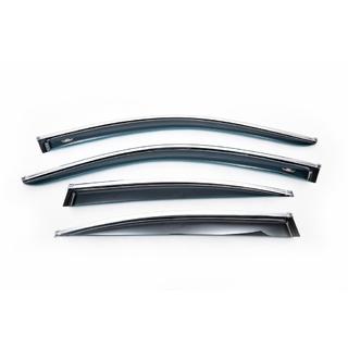 Deflectoare geamuri cu ornament cromat SD (4 buc, HIC) BMW 5 Series E60/E61 2003-2010 foto 2