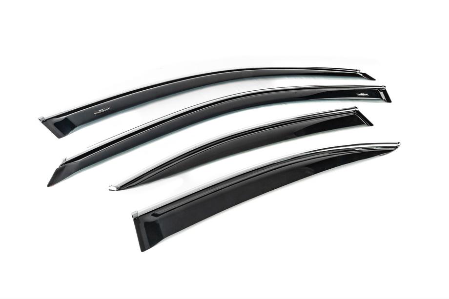 Lexus IS 2005-2013 Deflectoare geamuri cu ornament crom (4 buc, HIC) Foto 3