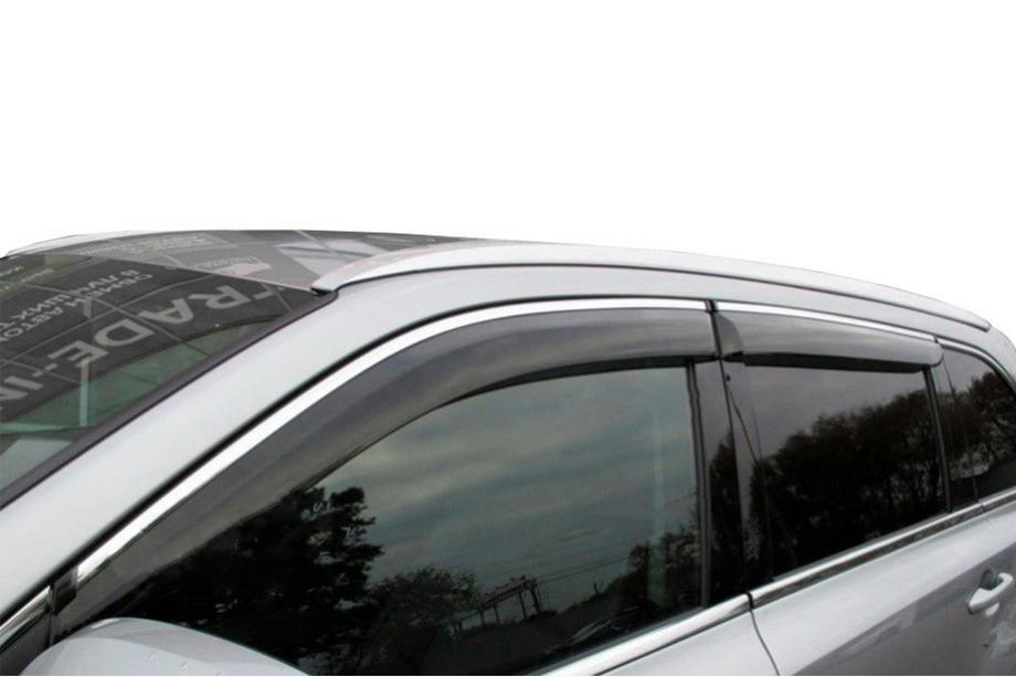 Nissan Juke 2010-2019 Deflectoare geamuri cu ornament crom (4 buc, HIC) Foto 1