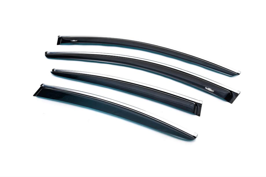Opel Insignia 2008-2017 Deflectoare geamuri cu ornament crom SD/HB (4 buc, HIC) Foto 1