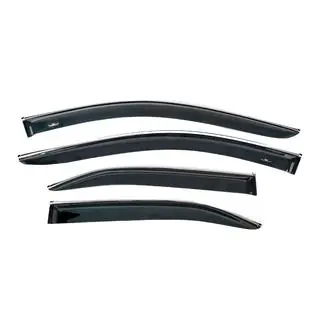 Deflectoare geamuri cu ornament cromat (EU, 4 buc, HIC) foto 2