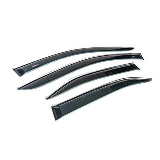 Deflectoare geamuri cu ornament cromat (EU, 4 buc, HIC) Toyota Camry 2006-2011 foto 3