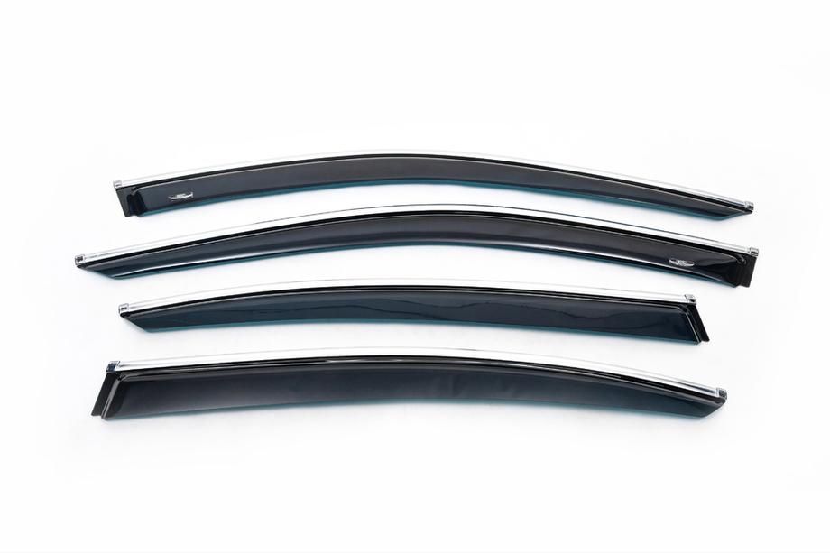 Volkswagen Passat B8 2015-2023 Deflectoare geamuri cu ornament cromat SD (4 buc, HIC) Foto 2
