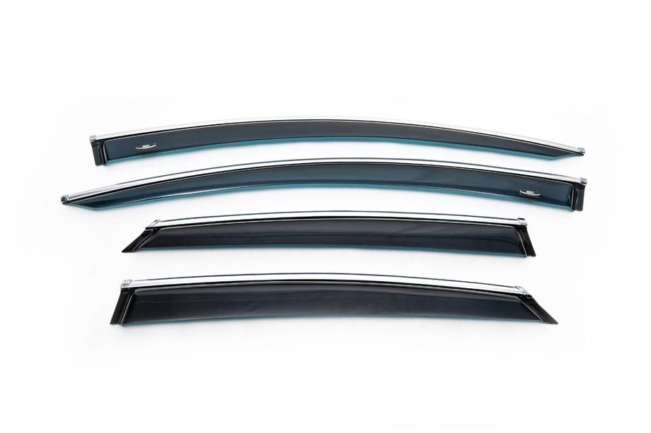 Ford Mondeo 2014-2022 Deflectoare geamuri cu ornament crom (4 buc, HIC) Foto 2