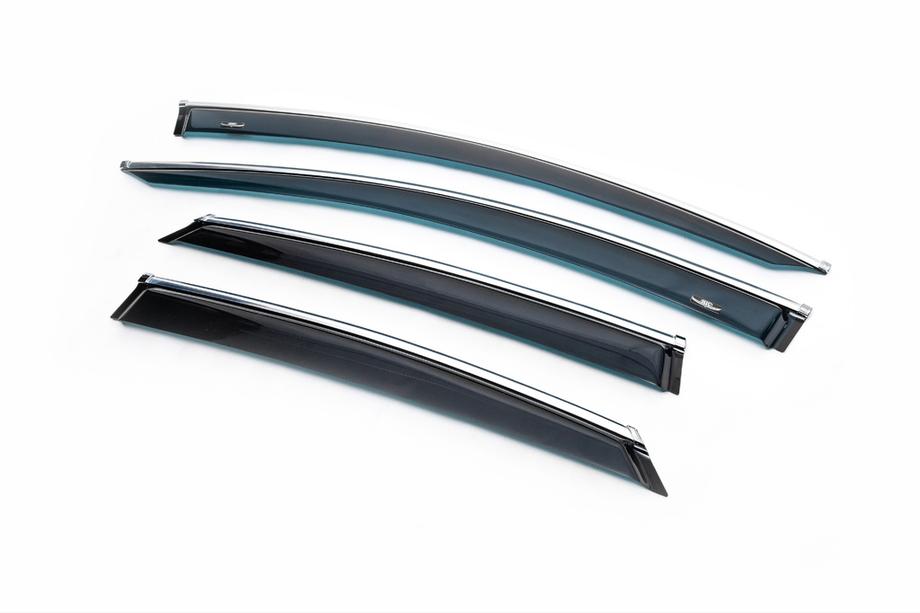 Ford Mondeo 2014-2022 Deflectoare geamuri cu ornament crom (4 buc, HIC) Foto 3