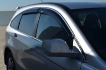 Honda CRV 2007-2011 Deflectoare geamuri cu ornament crom (4 buc, HIC) foto 6