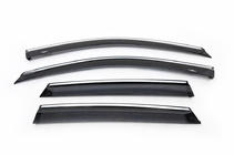 Honda CRV 2007-2011 Deflectoare geamuri cu ornament crom (4 buc, HIC) foto 4