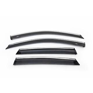 Deflectoare geamuri cu ornament crom (4 buc, HIC) Honda CRV 2007-2011 foto 4