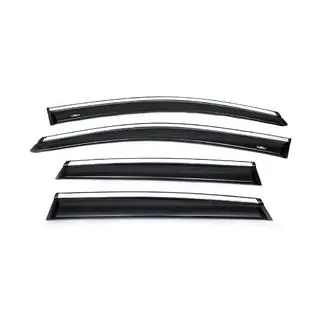 Deflectoare geamuri cu ornament crom (4 buc, HIC)