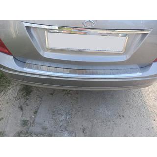 Protectie bara spate (SW, lucios, inox) Mercedes C-class W204 2007-2015 foto 1