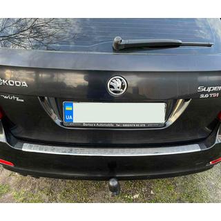 Protectie Bara Spate Carmos V1 (SW, Inox) Skoda Superb 2009-2015 foto 1